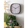 WANDKLOK 29CM VK GRATO GRIJS ZWART CUADRADO