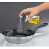 OLIEVERSTUIVER INOX GLAS 70ML H16CM OLIJFOLIE VERSTUIVER PUGLIA