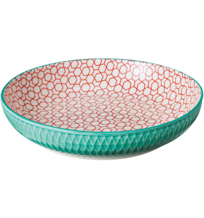 SCHAAL 21.5cm AMICI RAUTEN TURQUOISE