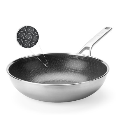 WOK 28CM M STEEL DURABOND PETER GOOSSENS