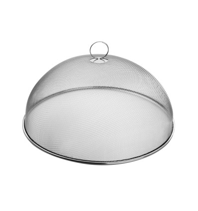 AFDEKSTOLP VOEDSELKAP 34CM INOX