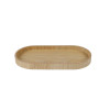 DIENBLAD HOUT NATUUR OVAAL 23x11.3cm AURA