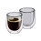 2 DUBBELWANDIGE GLAZEN 15CL KOFFIE GRIJS VERONA CILIO
