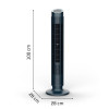 KOLOMVENTILATOR VU7050 ROWENTA PETROL + SILENT FORCE EFFITECH