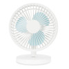 TAFELVENTILATOR WIT ADE 18x14xH22cm MET LAADKABEL USBC