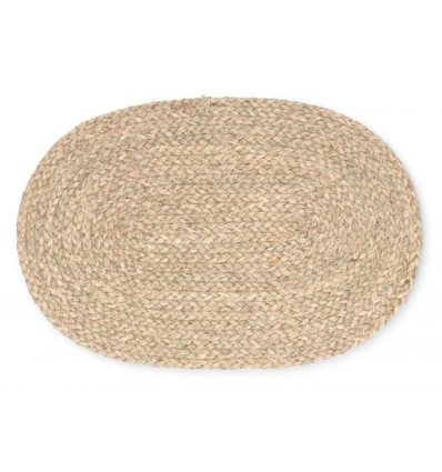 PLACEMAT 45x30cm OVAAL MAISBLAD BEIGE