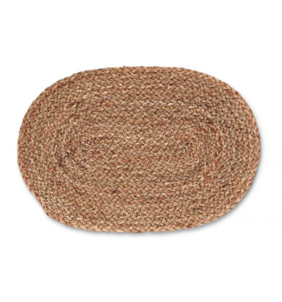 PLACEMAT 45x30cm OVAAL MAISBLAD BRUIN