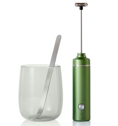 CHADO MATCHA KENNERSET - melkopschuimer oplaadbaar - Matchalepel - Glas