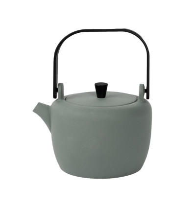 THEEPOT GIETIJZER 0.6L DONKERGROEN KASUMI MET FILTER
