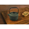 THEEPOT GIETIJZER 0.6L DONKERGROEN KASUMI MET FILTER