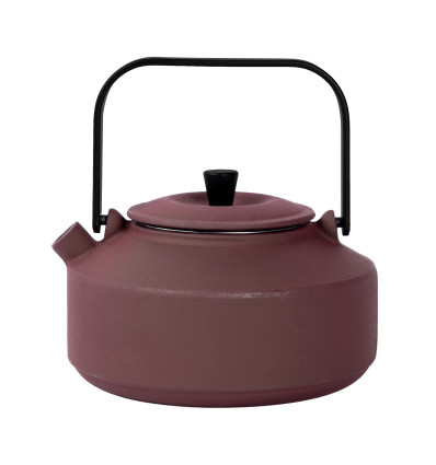 THEEPOT GIETIJZER 0.7L BORDEAUX SENCHA MET FILTER