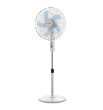 VENTILATOR OP VOET 40CM WIT 45W 3 Snelheden | Max. hoogte 128cm