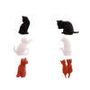 SET 6 GLASMARKEERDERS KAT SILICONE DOTZ