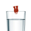SET 6 GLASMARKEERDERS KAT SILICONE DOTZ