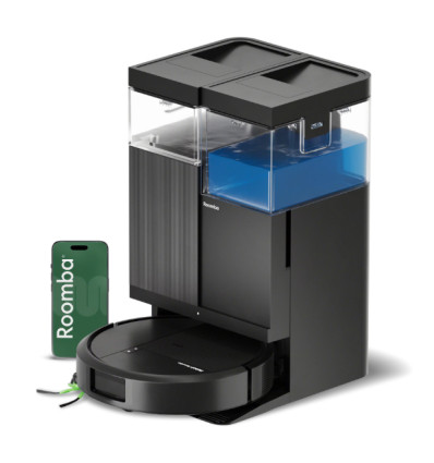 ROBOT STOFZUIGER COMBO515 ROOMBA IROBOT WIFI ZWART 515 AUTOWASH DOCK