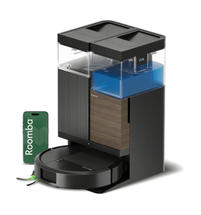 ROBOT STOFZUIGER COMBO575 ROOMBA IROBOT WIFI ZWART 575 AUTOWASH DOCK