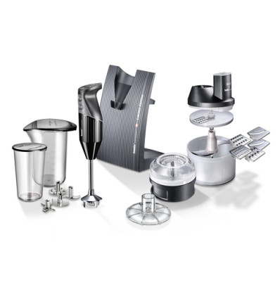 STAAFMIXER BAMIX M250 SUPERBOX ZWART 250W Zwart Slicesy Processormolen Bekers