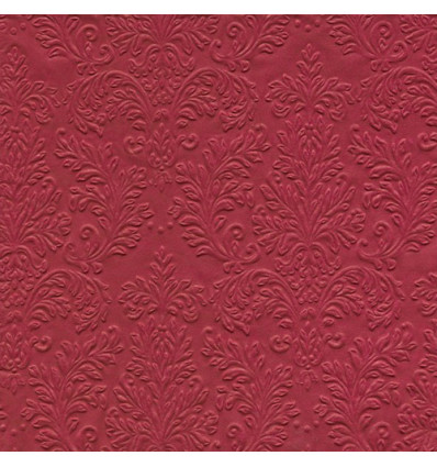 16 SERVETTEN 33x33cm CAMEO UNI RED IHR
