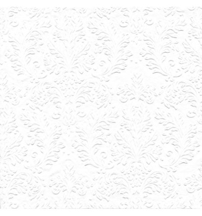 16 SERVETTEN 33x33cm CAMEO WHITE IHR