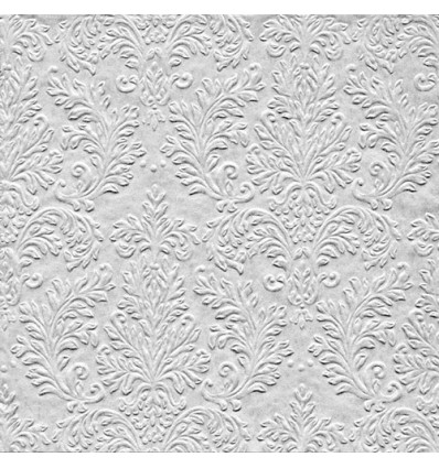 16 SERVETTEN 33x33cm CAMEO UNI SILVER IHR