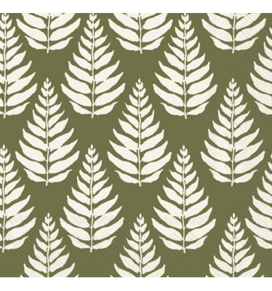 20 SERVETTEN 33x33cm AUTUMN TREES GREEN
