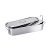 VIS POCHEERPAN 60CM MET GRILLPLAAT INDU MET 2 HANDGREPEN