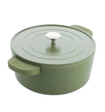 STOOFPOT 26CM DAGELIJKSE KOST GROEN MATCHA 5.3L MET AFNEEMBARE SILICONE GREPEN