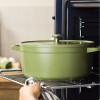 STOOFPOT 26CM DAGELIJKSE KOST GROEN MATC 5.3L MET AFNEEMBARE SILICONE GREPEN