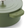 STOOFPOT 26CM DAGELIJKSE KOST GROEN MATCHA 5.3L MET AFNEEMBARE SILICONE GREPEN