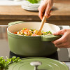 STOOFPOT 26CM DAGELIJKSE KOST GROEN MATC 5.3L MET AFNEEMBARE SILICONE GREPEN