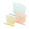 3 HERBRUIKBARE VERSHOUDZAKJES SILICONE LEMON MELON TEAL DOTZ