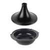 TAGINE 30CM SATIJN ZWART PEUGEOT INDUCTIE voor 4 tot 6 personen, 3.1L | ATLAS