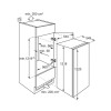 INTEG. KOELKAST TSF5O12ES AEG 122CM Plaatsing: +65 euro | Glijbevestiging