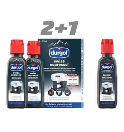 DURGOL ONTKALKER ESPRESSO 3x125ml (2+1) geschikt voor Dolce Gusto