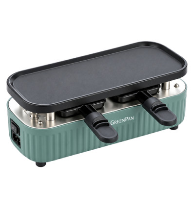 GOURMET-RACLETTE GREENPAN CONNECT SMOKEY BLUE SILHOUETTE KOPPELBAAR
