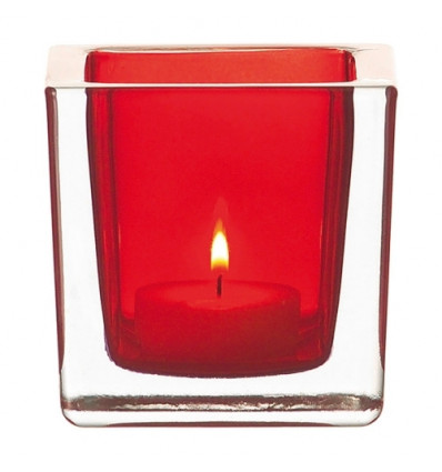 TAFELLICHT CUBE ROOD