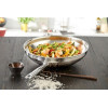 WOK MET STEEL 36CM 6L met tegengreep APOLLO