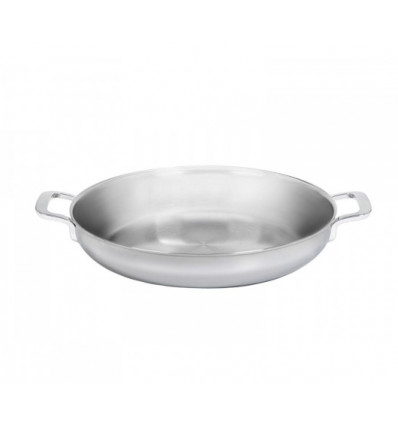 BRAADPAN 20CM MET 2 GREPEN MULTIFUNCTION met dichtgelegde rand