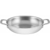 BRAADPAN 24CM MET 2 GREPEN MULTIFUNCTION met dichtgelegde rand