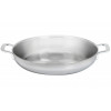 BRAADPAN 32CM MET 2 GREPEN MULTIFUNCTION met dichtgelegde rand